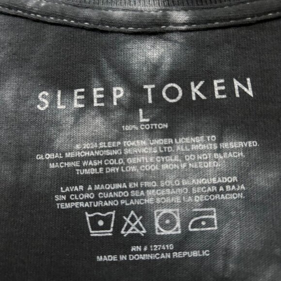 Sleep Token Take Me Back to Eden Rock Band Tie-Dye T-Shirt Size Large - Picture 4 of 4